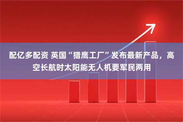 配亿多配资 英国“猎鹰工厂”发布最新产品,高空长航时太阳能无人机要军民两用